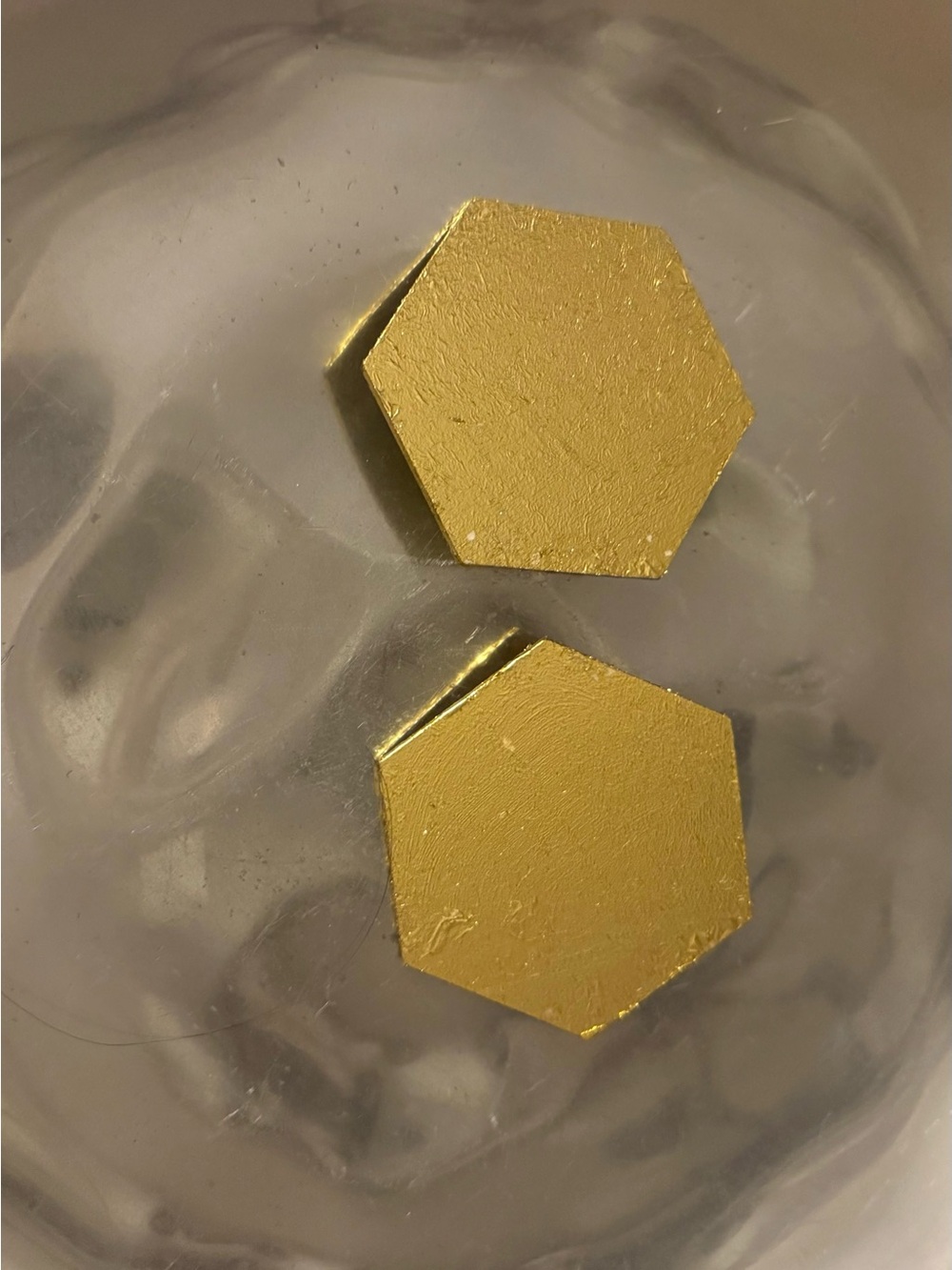 Gold Hexagon Stud Earrings - Women Jewelry